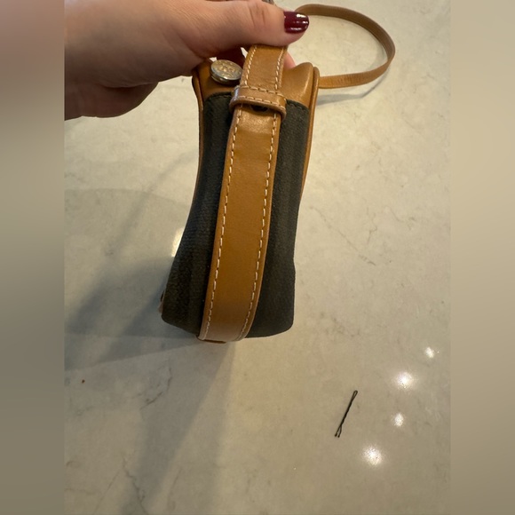 Vintage Fendi Roma Italy 1925 Bag, Cloth And Leather Crossbody Bag - Picture 2 of 8